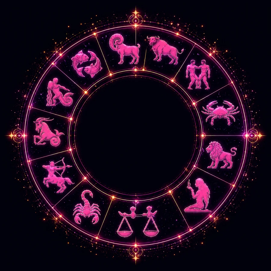 Zodiac wheel — daily horoscope